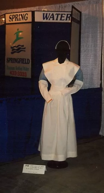 1918 (?) nursing uniform displayed at the 1993 Health Conference.