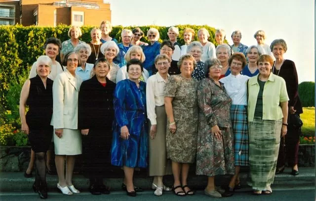 Group photo from a VGH Nurses Reunion, class of 1956. Submitted from newsletter.