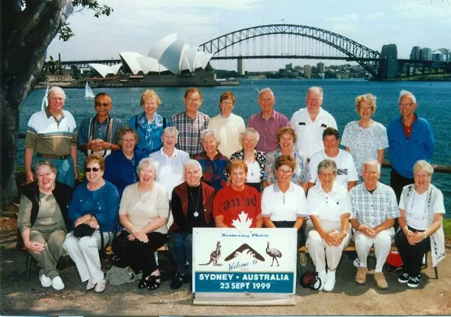 Group photo from VGH Nurses Reunion, class of 1955. Photo from Sept 1999, submitted from newsletter.