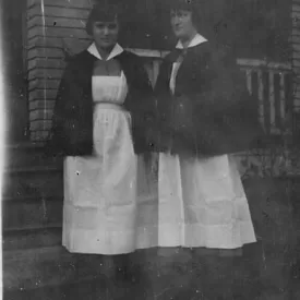 Reba Delaney and Jean (surname unlisted) as student nurses.